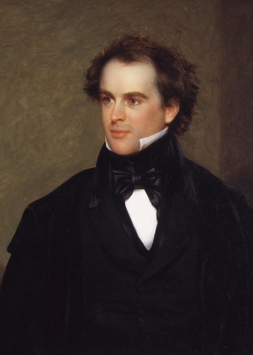 Charles Osgood, Portrait of Nathaniel Hawthorne (detail), 1840