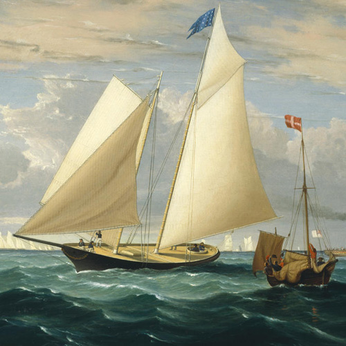 Fitz Henry Lane, The Yacht America Winning the International Race, 1851