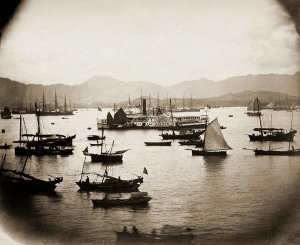 unknown photographer, China - Steamer "Hankow" at Hong Kong, 1861