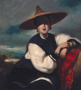 Guan Qiaochang (Lamqua) - Portrait of Ah You, 1859