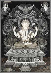Shuka Raj Tamang - Four-armed Avalokiteshvara, 2008