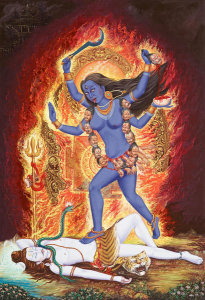 Amrit Dangol - The Fierce Mahavidya Hindu Goddess Dakshina Kali, 2005