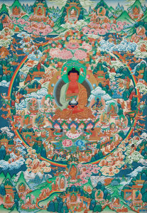 Sunlal Ratna Tamang - Paradise of Amitabha Buddha, 2004