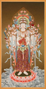 Shyam Kumar Tamang - Forty-two Armed Avalokiteshvara (Avalokiteshvara in his Japanese form as Senju Kannon or Kuan Yin), 2004