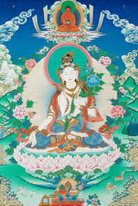 Sunlal Ratna Tamang - White Tara (Wish-Fulfilling Wheel), 2011