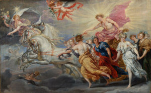 Jan Boeckhorst - Apollo in his Sun Chariot, about 1665