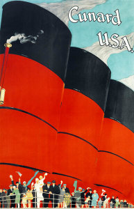 Artist in United Kingdom - Cunard U.S.A. (Berengaria), 1925