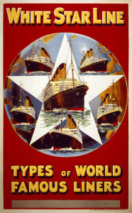 The Liverpool Printing and Stationery Co., Ltd. - White Star Line, Types of World Famous Liners, about 1928