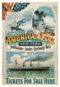 Artist in North America - American Line in War and Peace, early 1900s