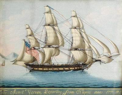 Michele Felice Cornè - The Mount Vernon Departing from Naples, 1799