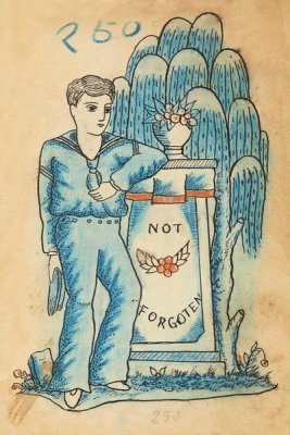 Artist in the United States - Tattoo flash book (Not Forgotten), about 1890