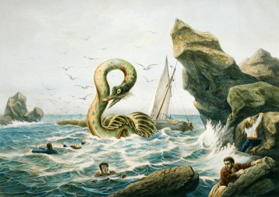 Yves - The Great Sea Serpent (Le Grand Serpent de Mer), mid-19th century