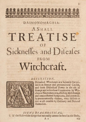 William Drage - Daimonomageia. A Small Treatise of Sickness and Diseases from Witchcraft, and Supernatural Causes..., 1665