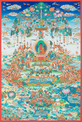 Sunlal Ratna Tamang - Amitabha Buddha in Sukhavati Paradise, 2007