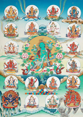 Dorje Tamang - Twenty-One Taras (Suryagupta Tradition), 2007