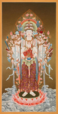 Shyam Kumar Tamang - Forty-two Armed Avalokiteshvara (Avalokiteshvara in his Japanese form as Senju Kannon or Kuan Yin), 2004