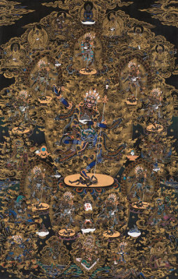 Chewang Dorje - Troma Nagmo (Gold on Black), 2000
