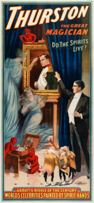 The Strobridge Litho. Co. - Thurston The Great Magician - Do the Spirits Live?, 1911