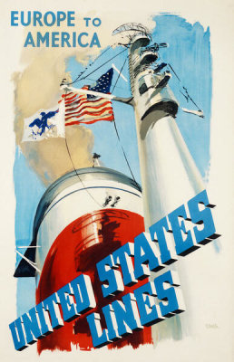 Y. Delfo - United States Lines - Europe to America, 1952