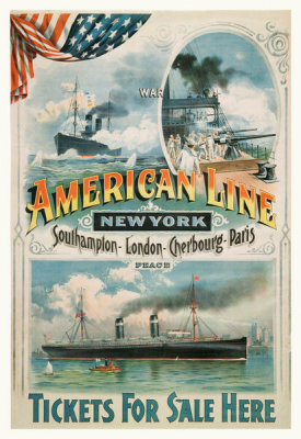 Artist in North America - American Line in War and Peace, early 1900s