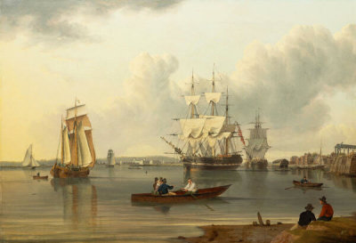 William Anderson - Shipping on Greenwich Reach, about 1820