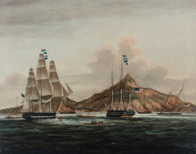 Sunqua - View of Lintin Island, about 1835