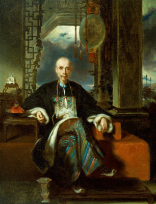 Artists in Guangzhou, China - Wu Bingjian, Known as Houqua, about 1835
