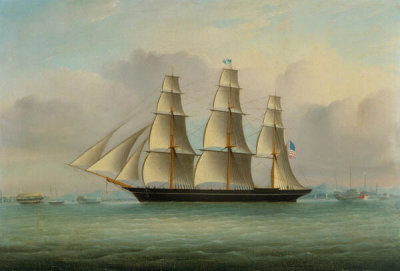 Artist in China - Clipper Ship Sea Witch, 1850